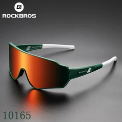 ROCKBROS-gafas polarizadas para ciclismo para hombre y mujer, lentes transparentes para deportes al aire libre, UV400