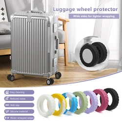 8Pcs Silicone Luggage Wheel Covers, Suitcase Wheel Protector Cover for 2-2.4'' Spinner Wheel, Carry on Luggage Protective Cover