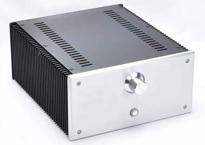 Full Aluminum Enclosure amplifier DIY case For HD1969 AMP Class A CNC chassis with heatsink 240mm *120mm *271mm