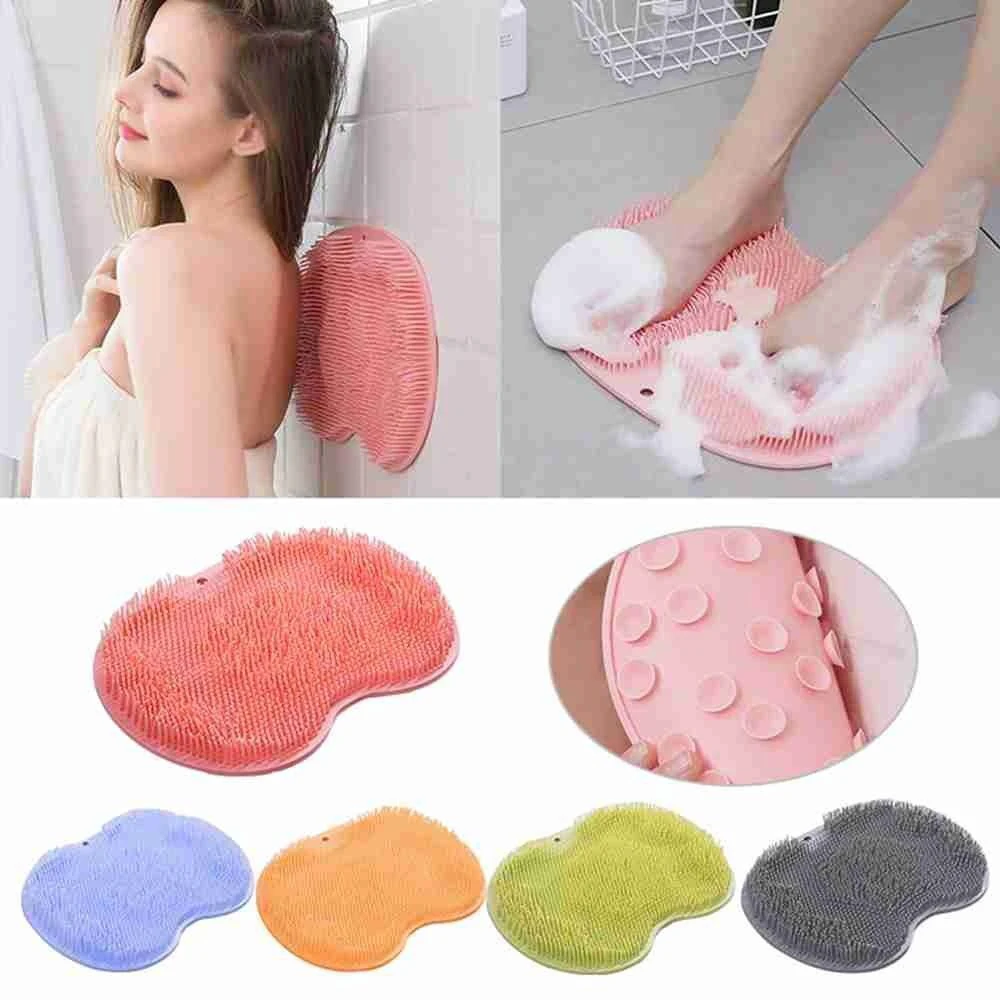 

Shower Foot Back Scrubber Exfoliating Shower Massage Mat Scrubber Brush with Suction Anti-Slip Clean Dead Skin Bathroom Pad Tool