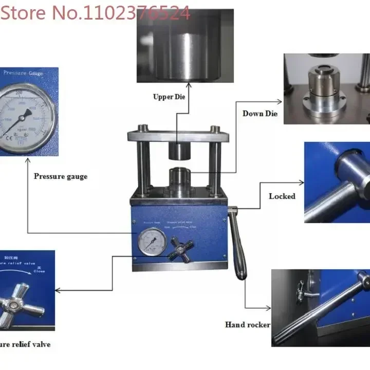 

Crimping Press Coin Cell Crimping Machine For Cr2025 Crimping Machine For Cr2032