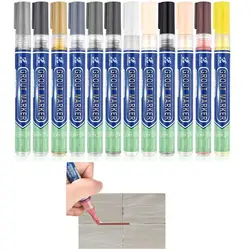 Tile Grout Pen Marker Waterproof Wall Seam Color Pen For Optional For Tiles Floor Bathroom Decontamination Seam Repair Pencil