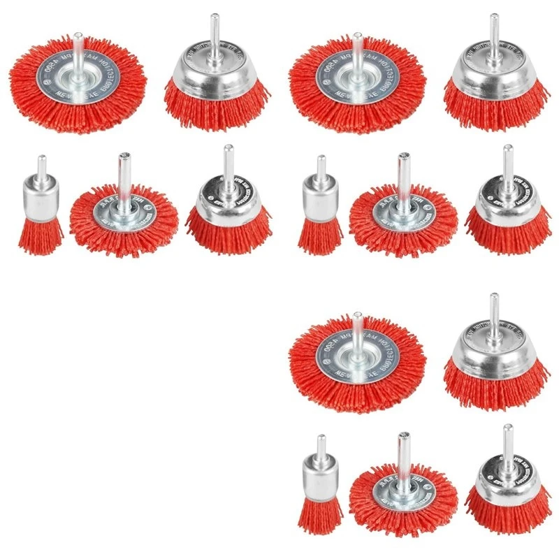 as63-15-pcs-nylon-filament-abrasive-wire-brush-wheel-cup-brush-set-with-1-4inch-drill-shank-nylon-drill-brush-set-red