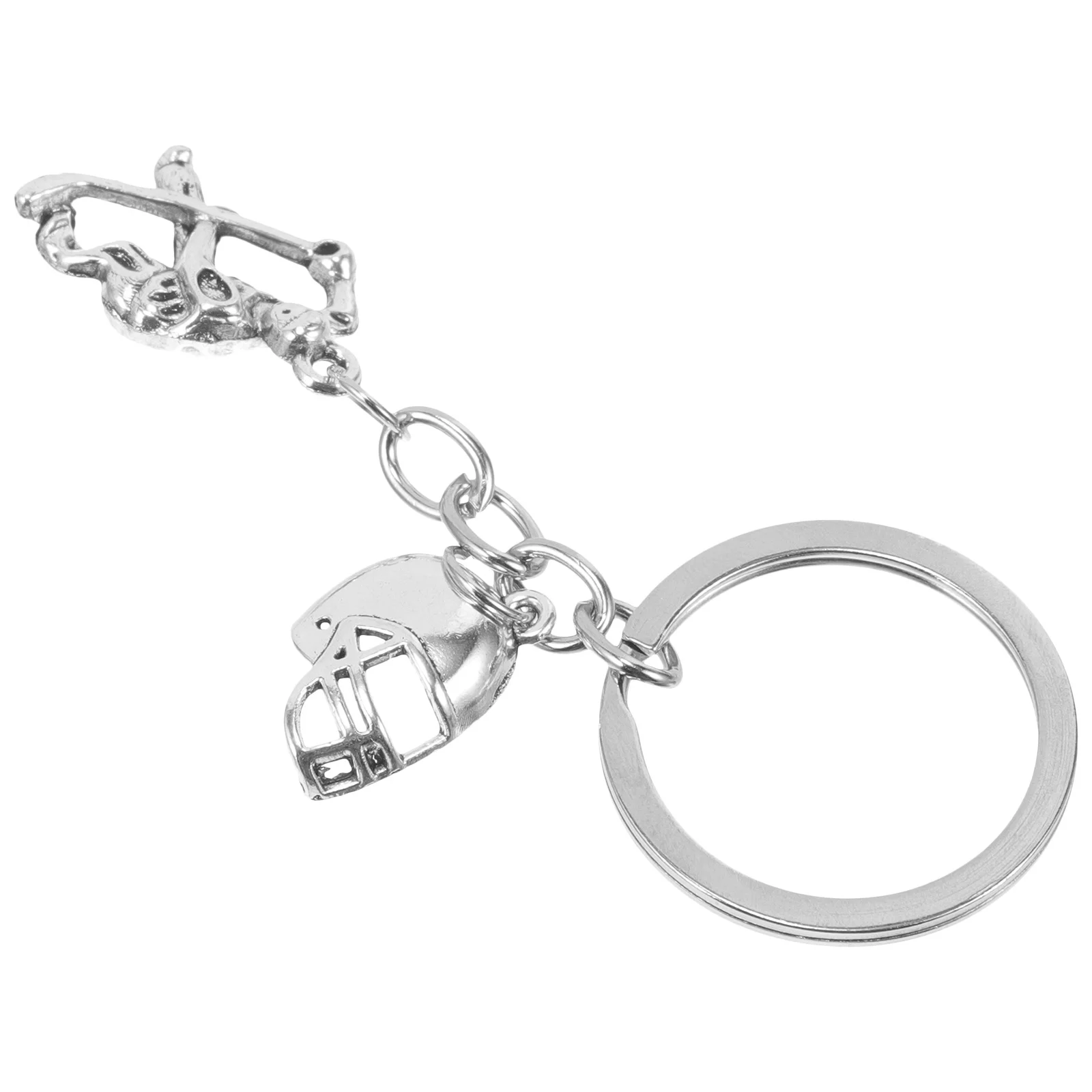 

Hockey Player Keychain Metal Sports Key Ring Hanging Accessory for Backpack Bag Purse Charm Keychains Hockey Player Keychains