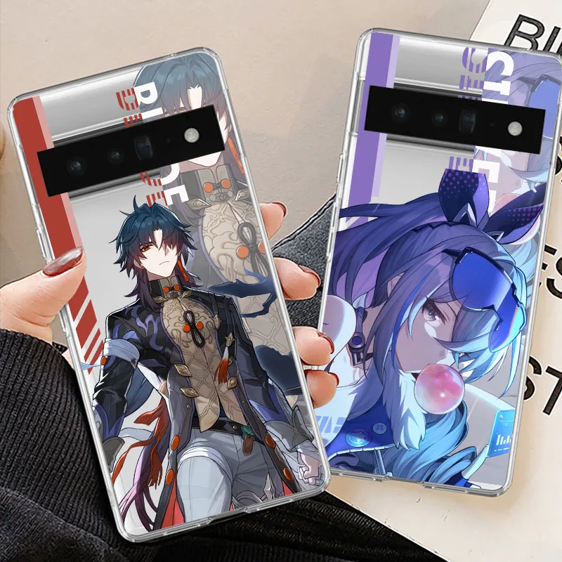 Anime Honkai Star Rail Boothill Aventurine Robin Phone Case For Google Pixel 9 Pro XL 8A 8 7 6A 5G  Clear Soft TPU Cover Fundas