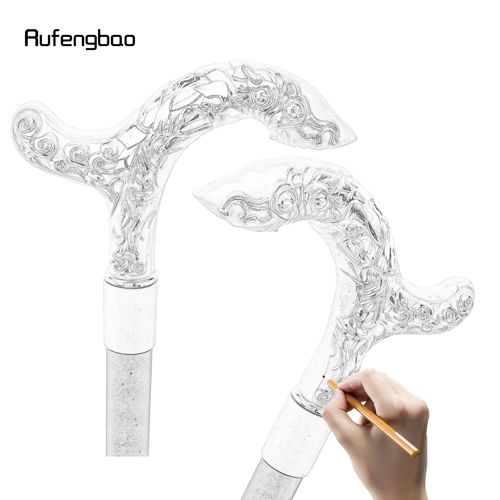 Yellow White Flower Vine Stick Decorative Vampire Cospaly Vintage Party Fashionable Cane Crosier 94cm Performance Stage Cane