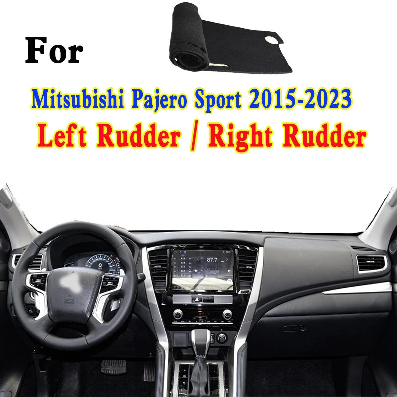 

For Mitsubishi Pajero Sport Mk3 III KS5 2015-2023 Car-Styling Dashmat Dashboard Cover Instrument Panel Insulation Pad Ornaments