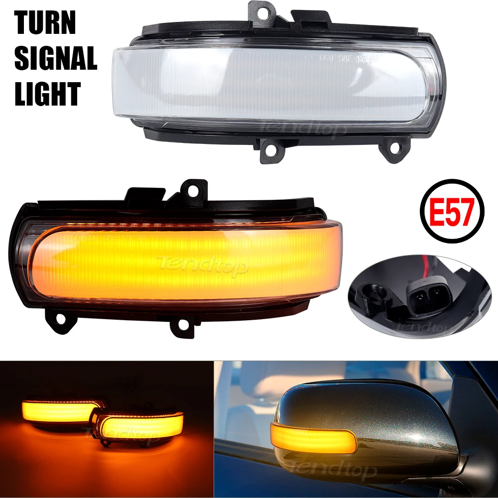 LED Dynamic Flowing Side Wing Mirror Turn Signal Light Blink For Toyota COROLLA ZELAS REIZ AURIS Scion