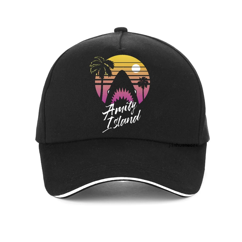 

Men's hat Quints Shark Fishing Amity Island Funny Hip hop hats fashion Shark bone Baseball cap summer Sea fishing cap Bonnet