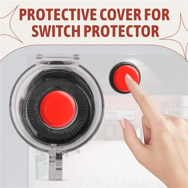 ABCA-Clear 22Mm Protective Cover Guard Case For Round Push Button Switch