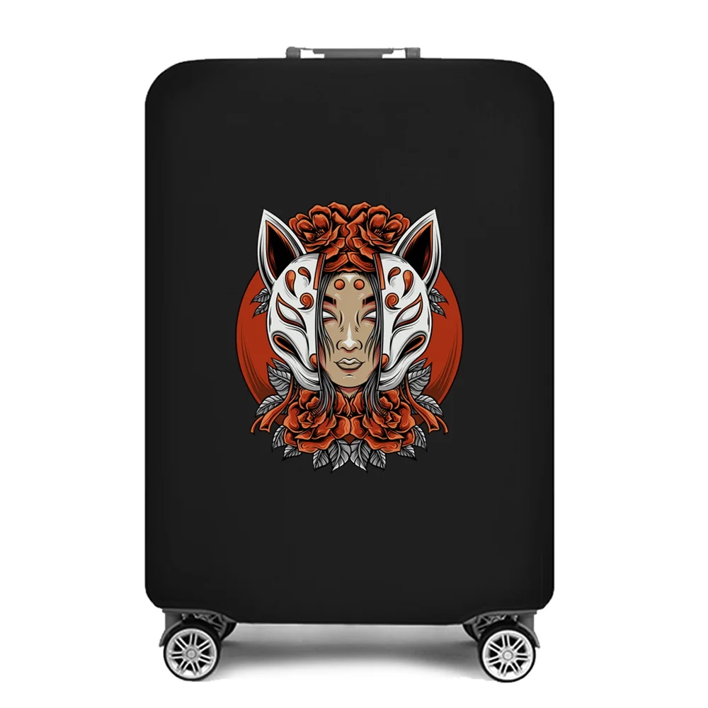 2023 Luggage Cover Suitcase Travel Accessories Mask Print for18-32 Inch Elastic Dust Trolley Protective Case Traveler Bag Covers