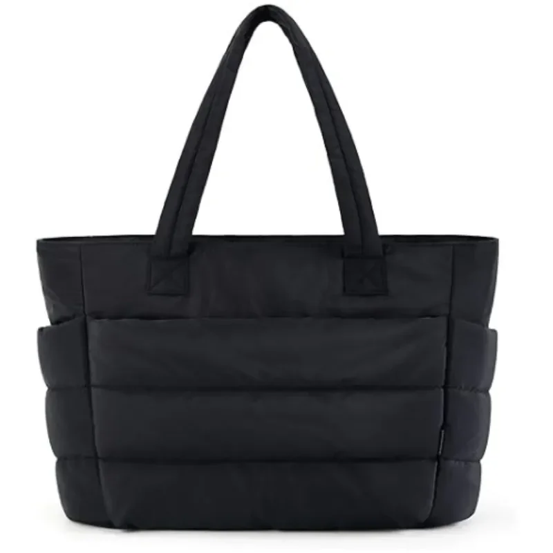 

Women's Tote Lightweight Fluffy Large Capacity Commuting Handbag Tote for Travel Work Beach Gym Store Cotton Shoulder Bag