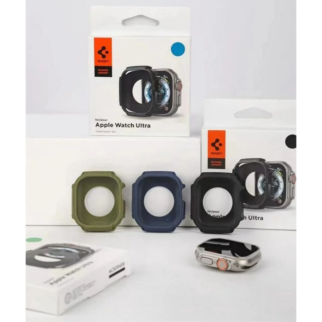 Защитный чехол Spigen Rugged Armor 2 gen для iWatch Ultra 49 мм Series 7/SE/6/5/4 45 мм 41 мм