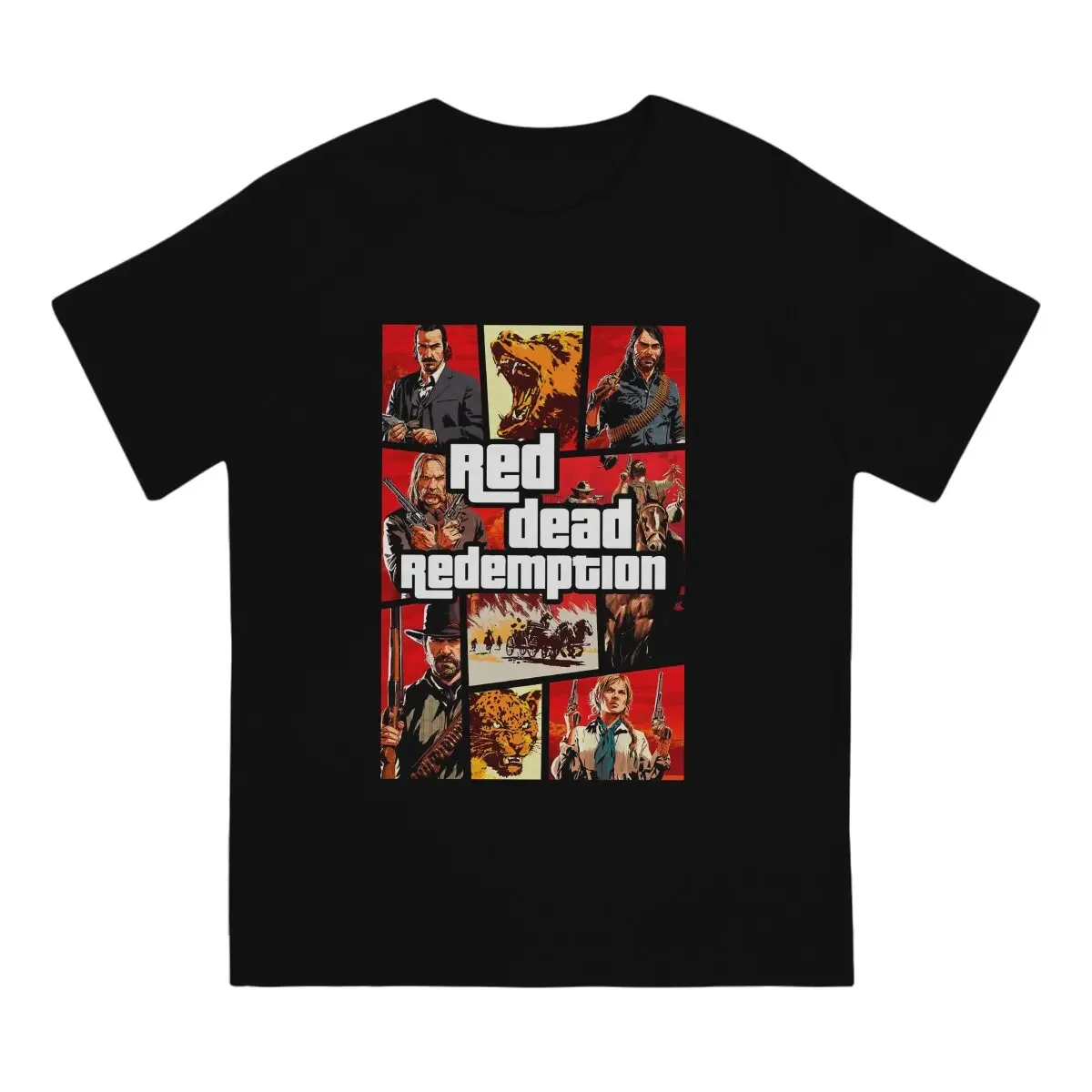 Red Theft Redemption Hip Hop TShirt GTA San Andreas Leisure T Shirt Summer T-shirt For Adult