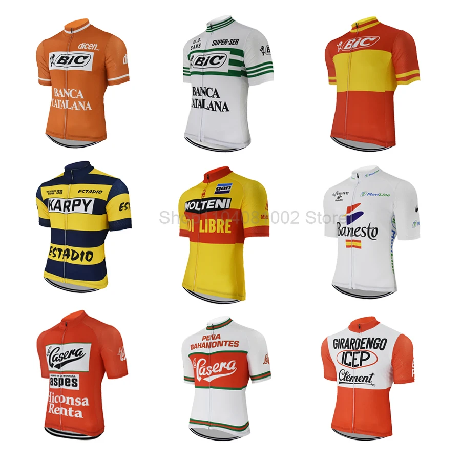 Molteni Retro Ciclismo Jersey hombres bicicleta de carretera Jersey verano Mtb bicicleta ropa Maillot Ciclismo