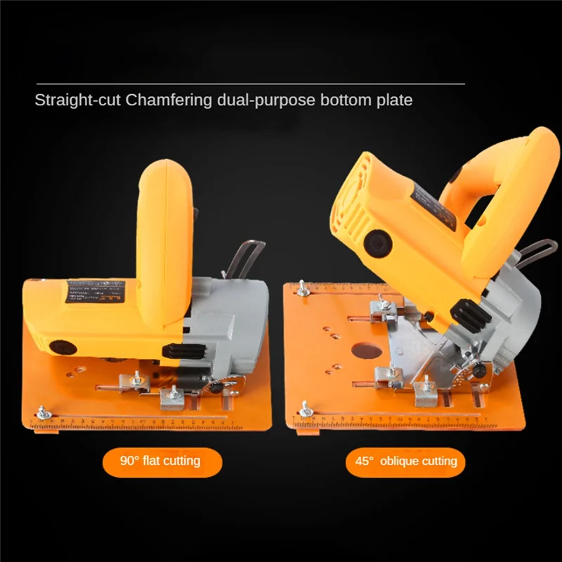 Circular Saw Guide Rail Bottom Plate Adjustable Cutting Machine Bakelite Guide Plate Saw Base Woodworking Durable Easy To Use A