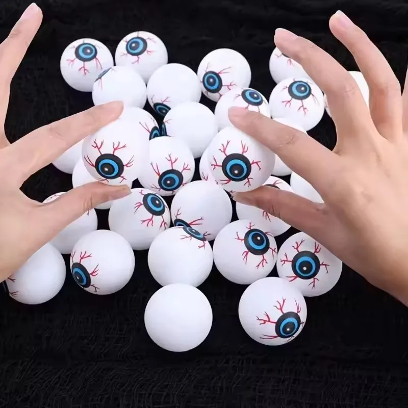 

6pcs Halloween Eyeballs Halloween Party Favors Plastic Halloween Bouncing Eyeballs children Rewards Gifts Bag Fillers Horror