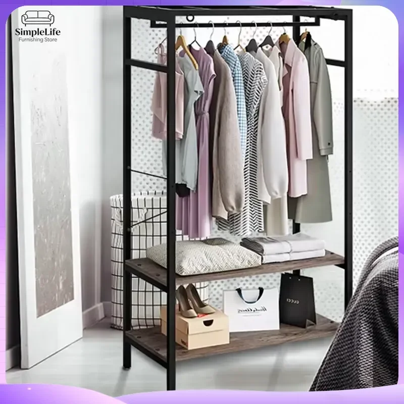 Freestanding Coat Rack with Hooks Steel Metal Hat Stand for Entryway Living Room Bedroom Hallway Clothes Hanger Storage