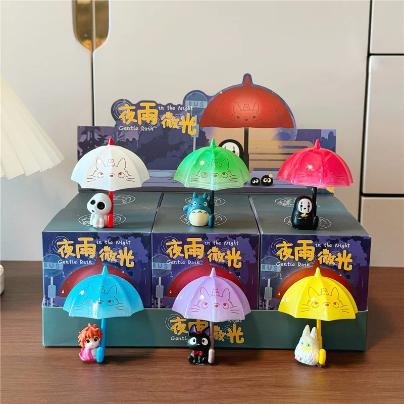 

Anime In The Night Gentle Rain Series Blind Box Refrigerator Magnet Home Decoration Night Light Toys Mystery Box Surprise Gifts