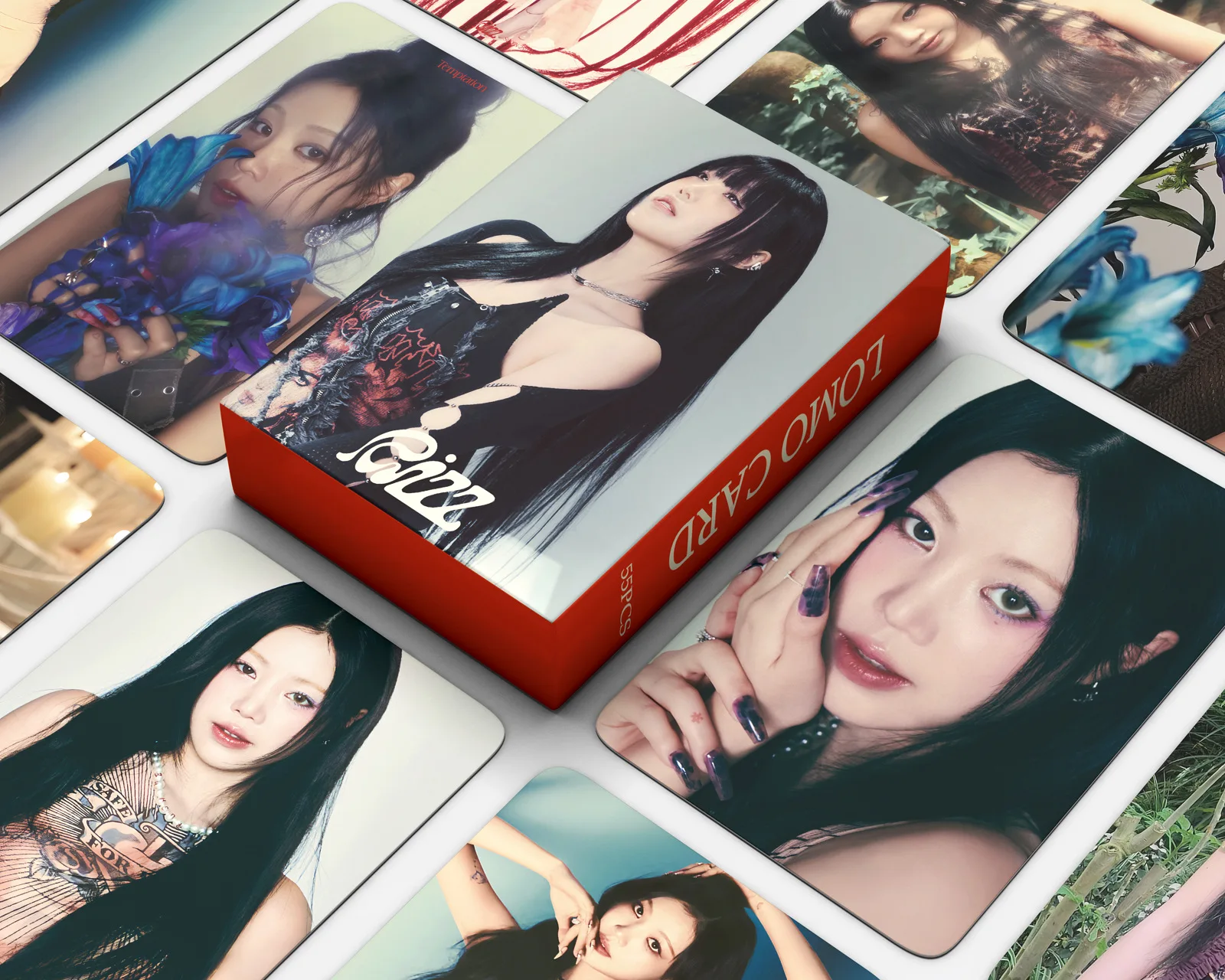 55Pcs/Set (G)I-DLE LOMO Cards New Album I SWAY MIYEON HD Photo Print Cards GIDLE MIYEON Girl Group Fans Gifts Collection