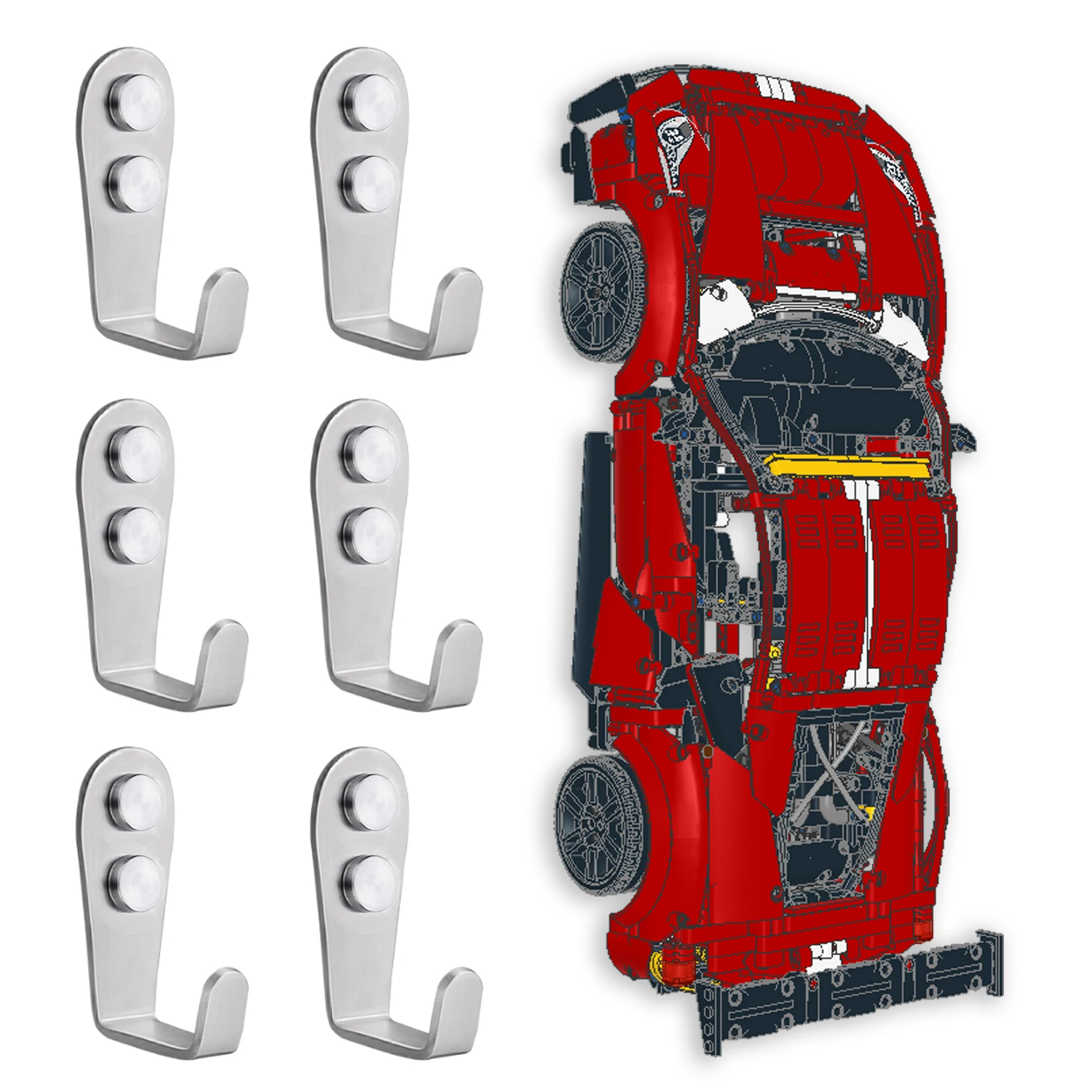 خطاف تثبيت على الحائط لـ Lego 42125 Technic Ferrari 488 GTE (خطاف حائط 42125 فقط)