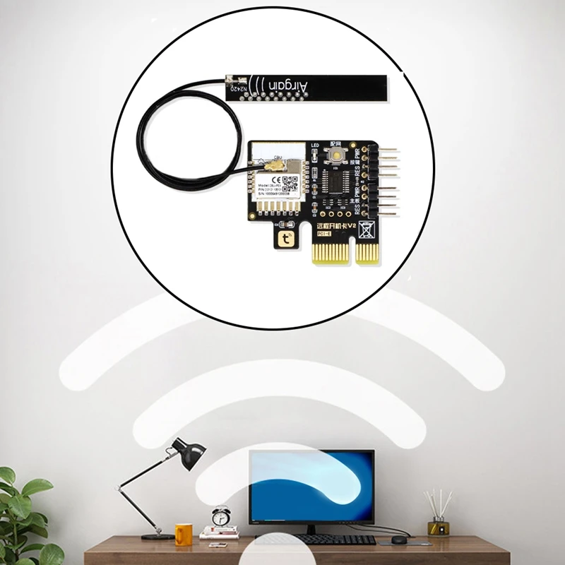 Tuya-Interruptor de Reinicialização de Energia para Computador, Cartão PCIE, Antena Inteligente, Wi-Fi, PC desktop, Controle Remoto do Aplicativo, Google Home