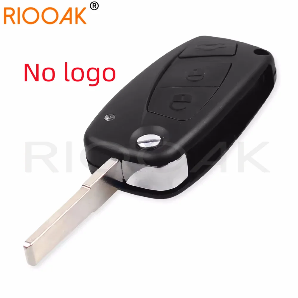 

1/5 шт., без логотипа Fiat 500, корпус ключа Panda Stilo Ducato Punto, авто складной сменный автомобильный брелок, чехол, брелок 3B, дистанционный автомобиль