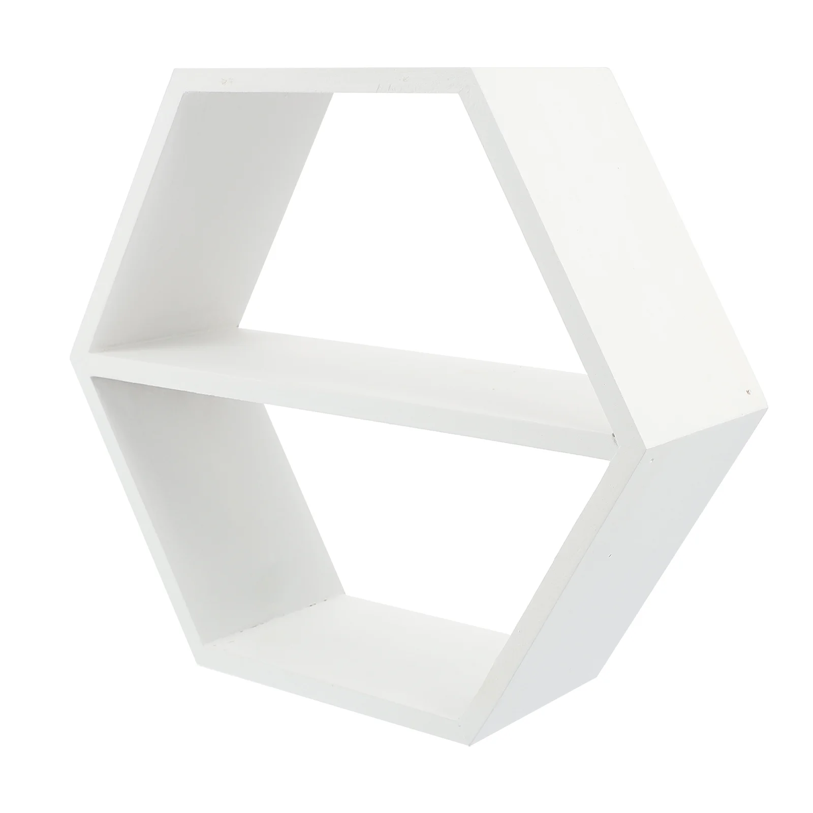 

1pc Hexagonal Designed Wall Storage Rack Home Storage Holder Mini Decor Holder Wall Storage Shelf Wall-mounted Rack