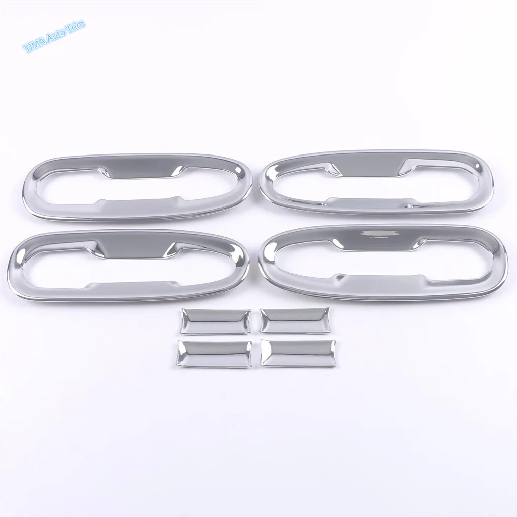 For Toyota Sienna XL40 2021 - 2025 ABS Car Door Handle Bowl Decor Protection Cover Trim Chrome / Carbon Fiber Look Accessories