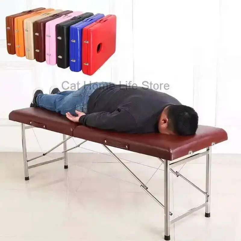 

Folding Face Portable Tattoo Massage Comfort Beauty Chair Full Body Massage Bed Physiotherapy Lettino Estetista Salon Furniture
