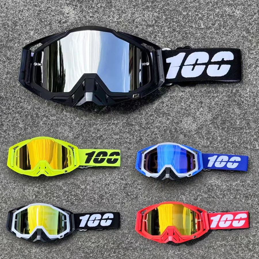 Image of 100 Motocross Brille Männer Frauen Dirt Bike Motorrad Brille Sicherheit Schutzhelm Goggle Ski Brille Moto Training Ausrüstung