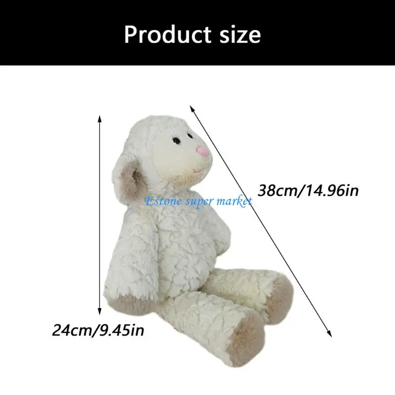 090B peluche mouton PP coton rempli poupée en peluche oreiller en peluche Animal compagnon câlin pour adultes enfants cadeau