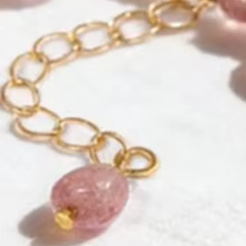 

Women Bracelet Irregular Natural Stone Beads Adjustable Length Bracelet Fashionable Wrist Versatile Accessory