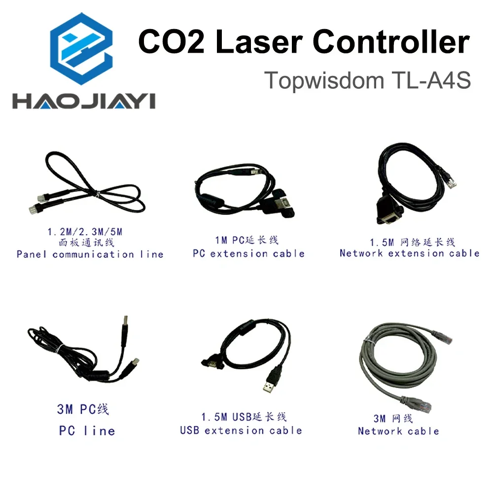 HAOJIAYI CO2 Laser Topwisdom TL-A4S Controller 4 Axes Motion Control Rotary Cutting Carving for Co2 Laser Engraving Cutting