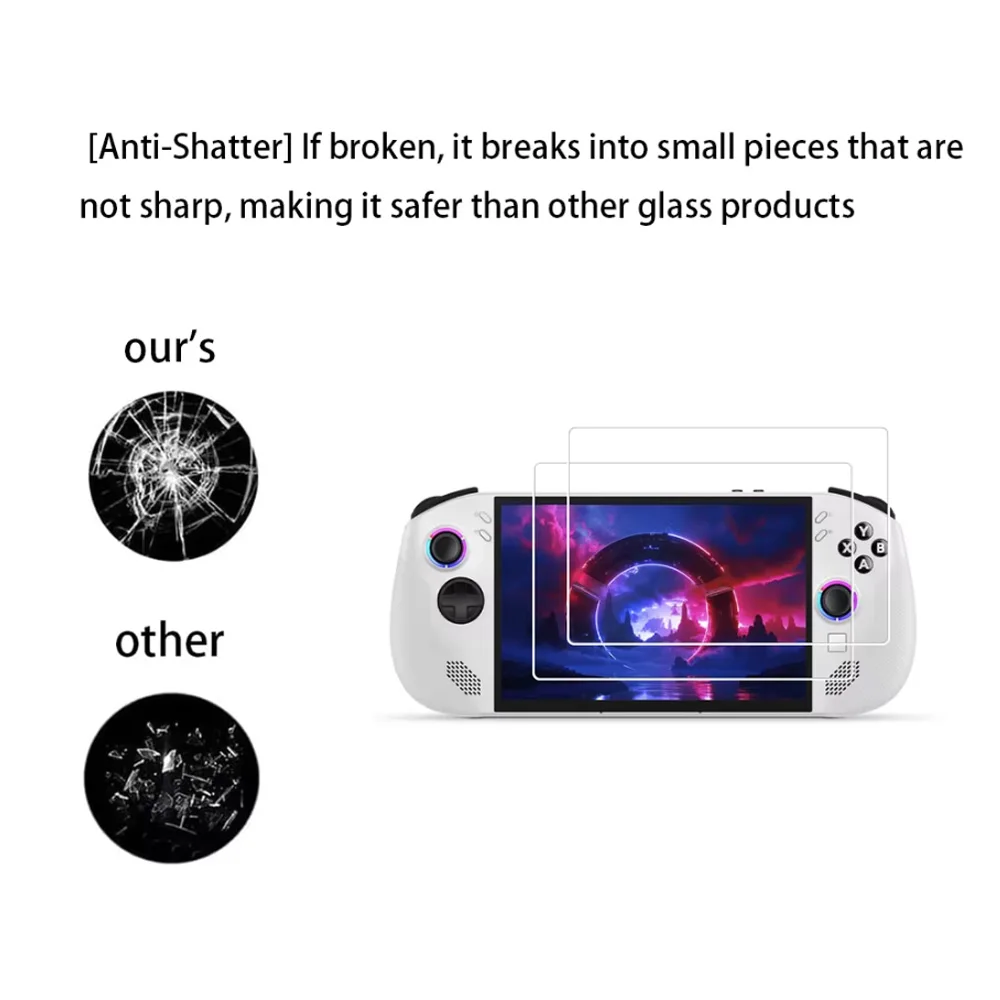 2 шт. HD 9H Защитная пленка для экрана от царапин Взрывозащищенная защита от отпечатков пальцев для закаленной пленки Legion Go S