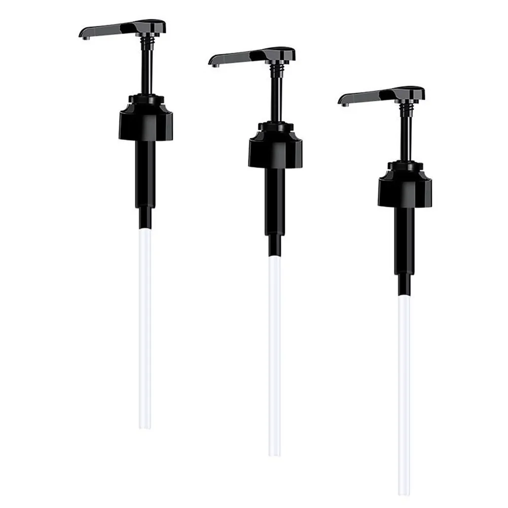 Oyster Sauce Bottle Pumps 3 Pack Leakproof Push Dispenser Nozzles Food Grade PE Condiment Pump
