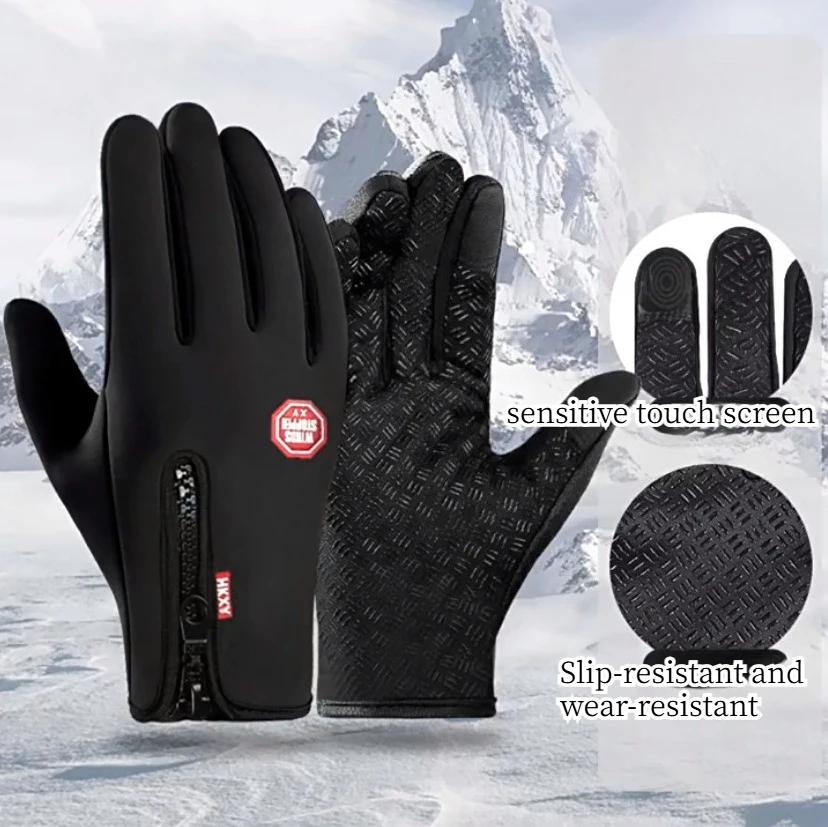 Winter Gloves for Men,Warm Insulated Windproof Cold Weather Gloves, Christmas Halloween Gifts for Men Dad Husband
