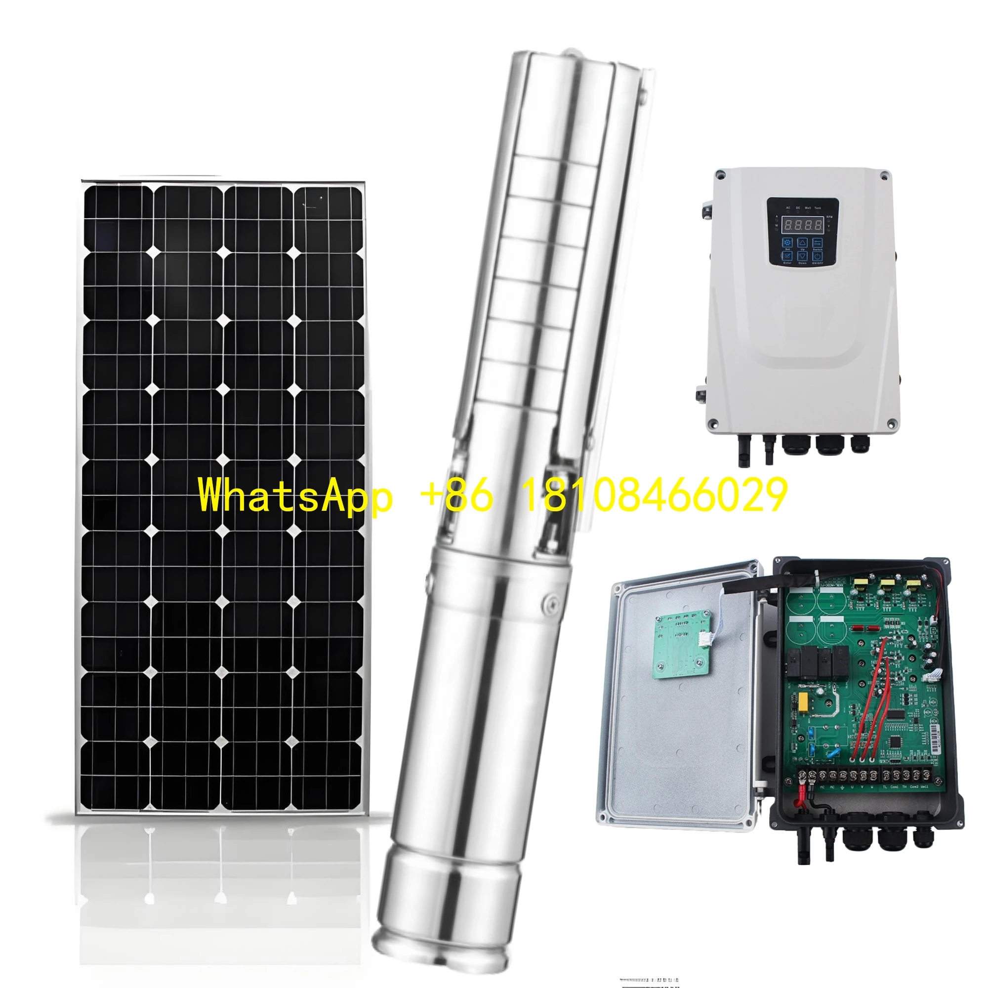 

Low Pressure 380LPM 2 Large Flow Dc Surface Solar Power Water Pump Deep Well Pump for Irrigation