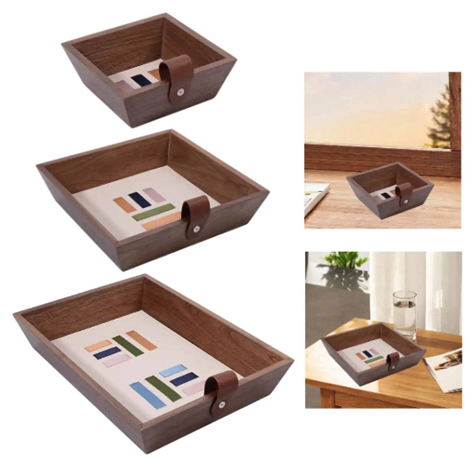 Jewelry Tray, Desktop Storage Tray, Dresser Tray Desktop Storage Organizer, Sundries Tray for Home Table Decor