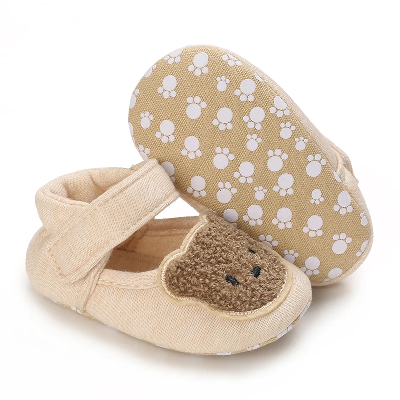 Moda bebé niñas niños lindo suave dibujos animados antideslizante algodón niño princesa zapatos patrón Animal primeros zapatos para recién nacidos