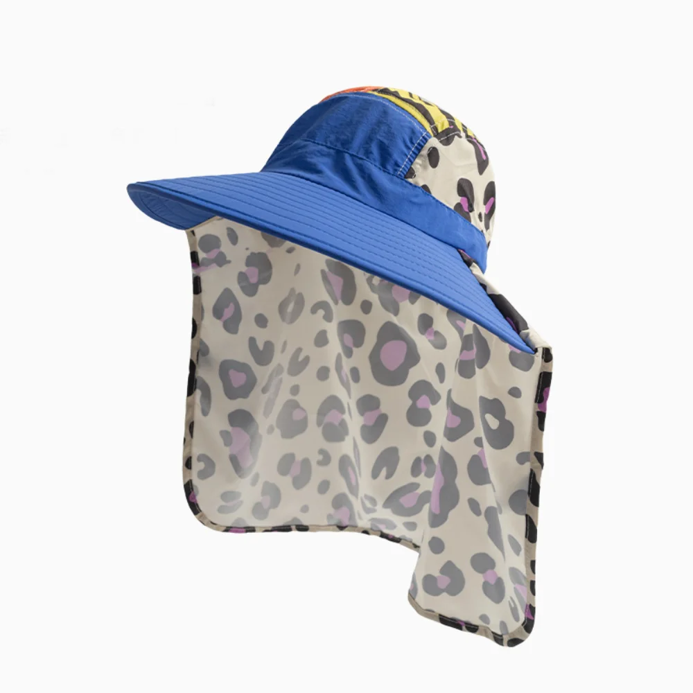 High Quality American Retro Baseball Caps Quick-drying Adjustable Men's Hat Durable Leopard Print Splicing Sunshade Hat