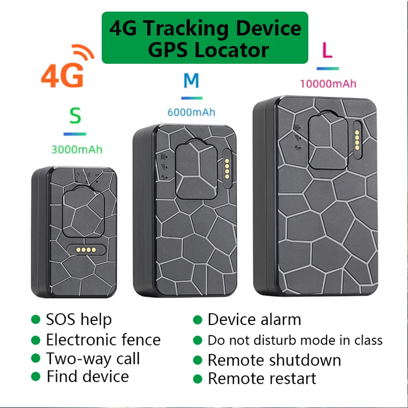 

4G Strong Magnetic Waterproof GPS Locator WIFI Tracking Device Ultra-Long Standby Tracker Person Car Position Tracker for Safty