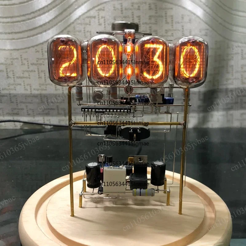 Desktop Timing Ornament Retro Tube Luminous Clock Desktop Personalized