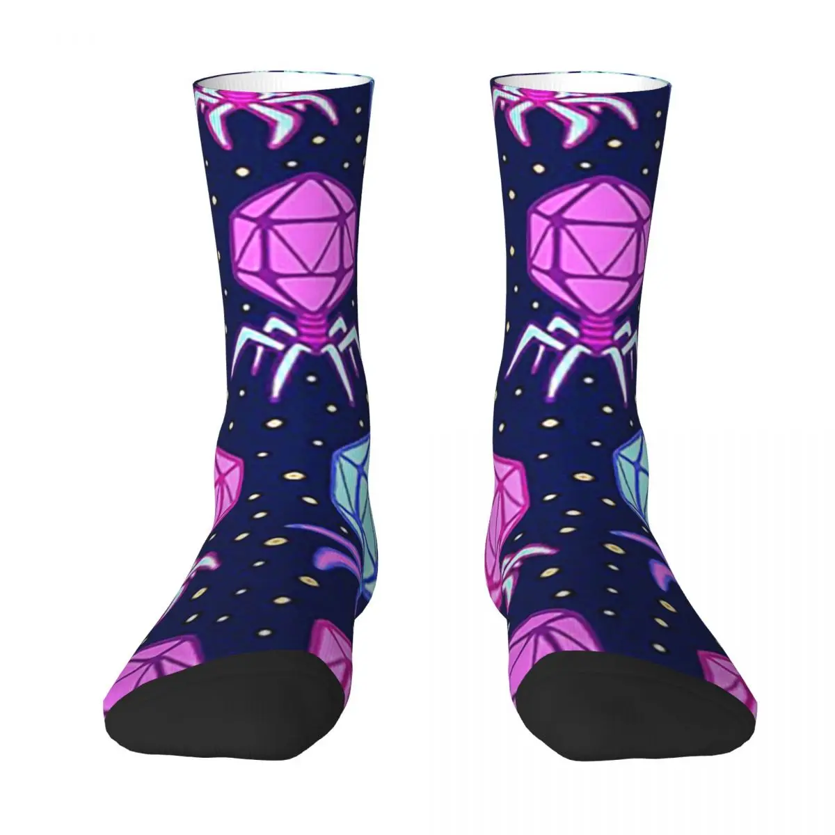 

Bacteriophage Socks Harajuku Sweat Absorbing Stockings All Season Long Socks Accessories for Man's Woman's Birthday Present