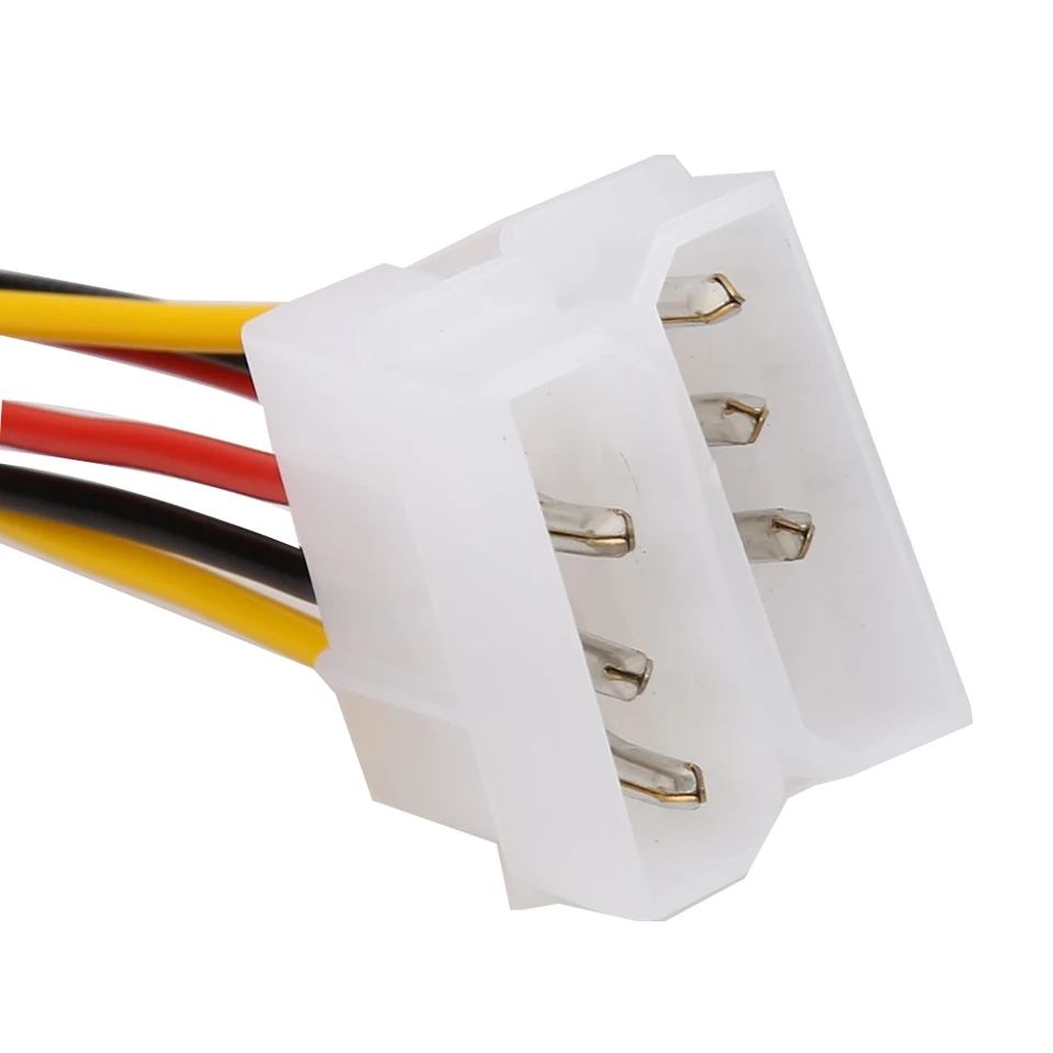 10 Pack Dual 4pin Molex to 6 Pin PCIe Adapter Cable