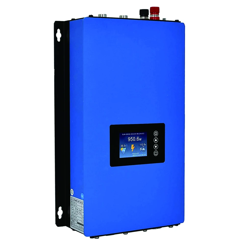 LCD Display 1000w 2000W With Limiter Sensor Solar Inverter On Grid PV Grid Tie Inversor 230V 50/60Hz Output