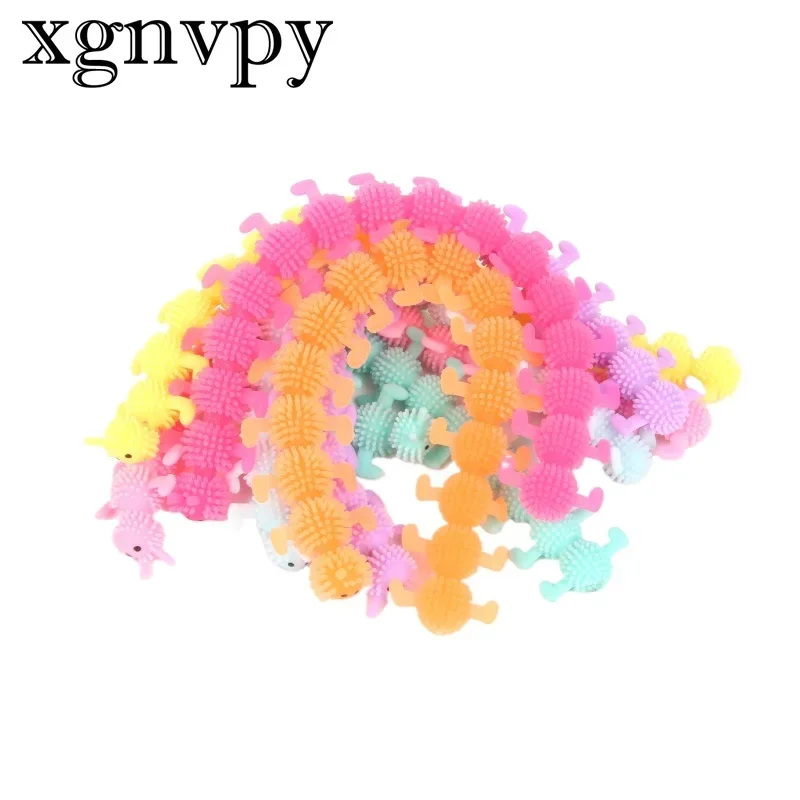 Xgnvpy Prank Toys Sensory Toy for Stress Relief Tpr Soft Glue Relief Toys High Elasticity Unicorn Hair Caterpillar Lala Band