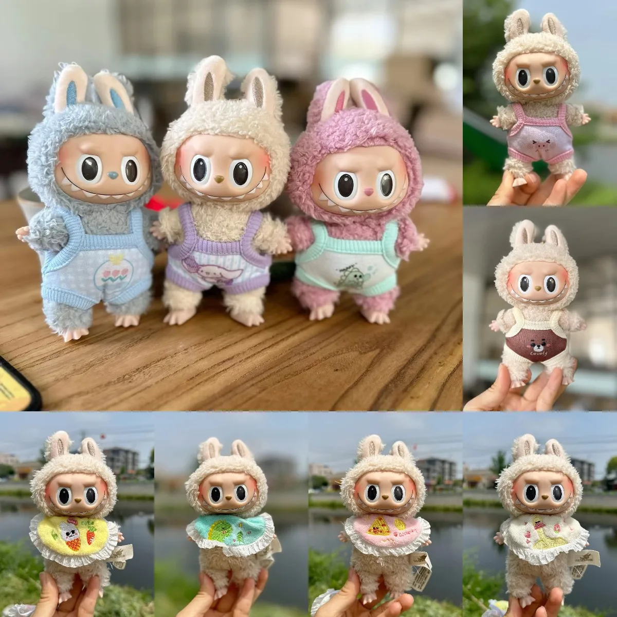 

17cm Labubu Idol Dolls Clothes Cute Accessories Korea Kpop Exo Clothing Hoodie Plush Doll'S Clothes