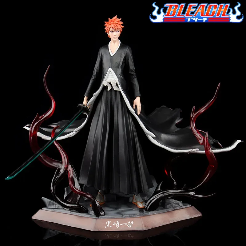 

Фигурка из аниме «Блич» 31 см Kurosaki Ichigo Манга Аниме экшн-фигурка 2 головки Статуэтка из ПВХ Kawaii коллекция кукол Орнамент Подарок детская игрушка