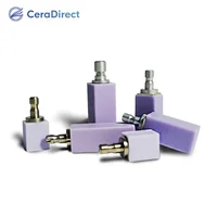 Bloques de disilicato de litio Ceradirect de 5 piezas (cerámica de vidrio) Sistema de fresado E-max CAD C14 Cubes-HT/LT ——para laboratorio dental